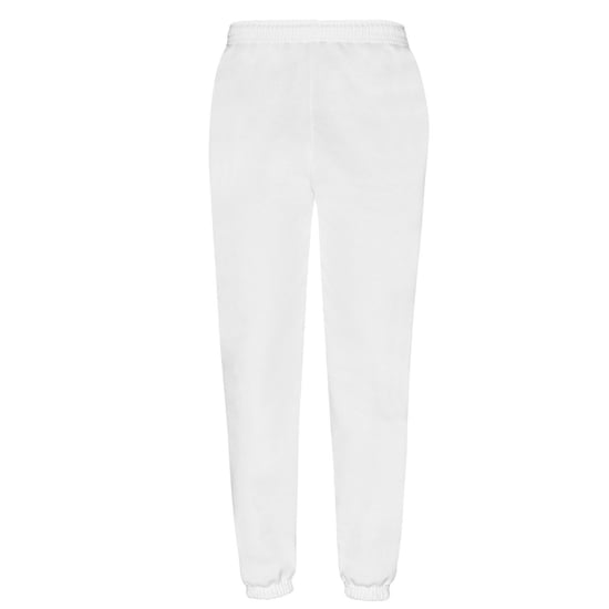 Fruit of the Loom Mens Classic Elasticated Cuff Jogging Bottoms (White) - Image 1