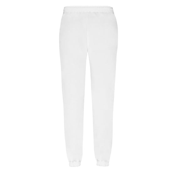 Fruit of the Loom Mens Classic Elasticated Cuff Jogging Bottoms (White) - Image 2