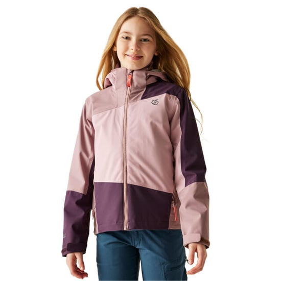Regatta Childrens/Kids Explore II Waterproof Jacket (Deep Plum/Mauve) - Image 4