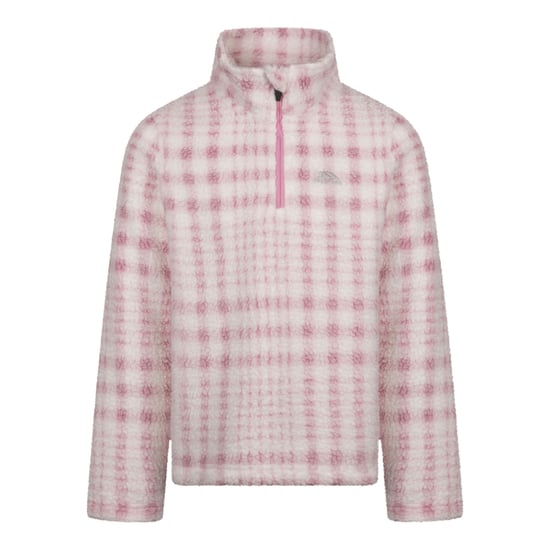 Trespass Childrens/Kids Booker AT200 Half Zip Fleece Top (Sweet Pink) - Image 1