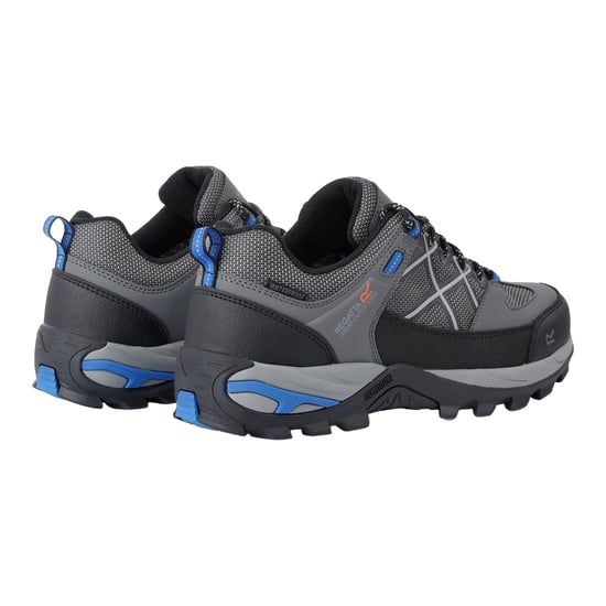 Regatta Mens Samaris III Low Walking Shoes (Dark Steel/Oxford Blue) - Image 2