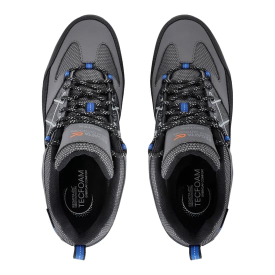 Regatta Mens Samaris III Low Walking Shoes (Dark Steel/Oxford Blue) - Image 4