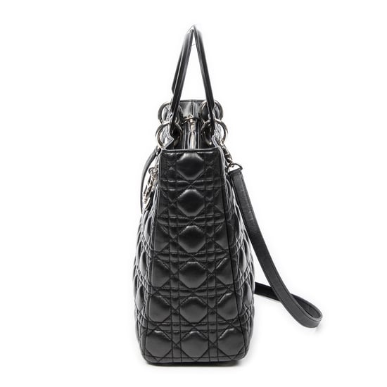 Dior Large Lady Dior Zip en Black Cuero de ternero - Image 3