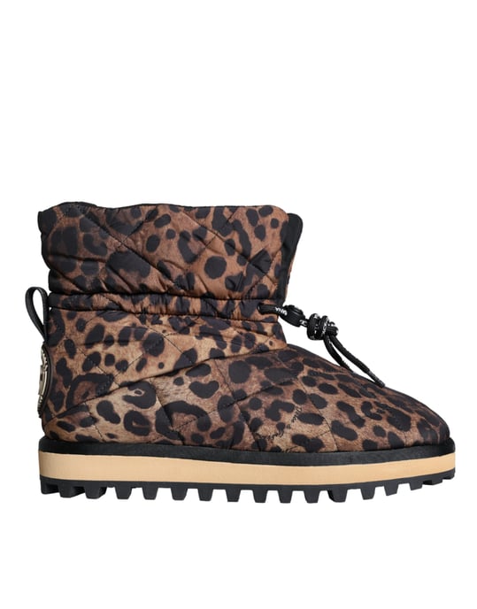 Botines acolchados estilo leopardo - Image 1