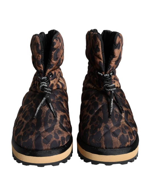 Botines acolchados estilo leopardo - Image 2