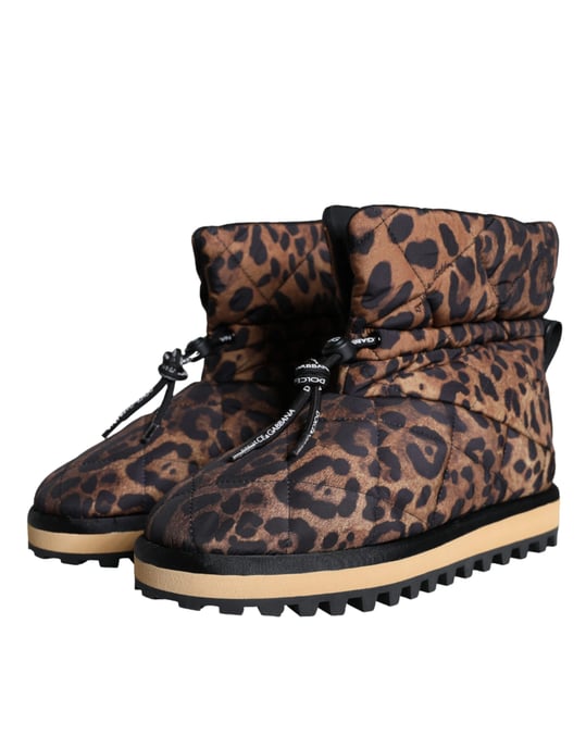 Botines acolchados estilo leopardo - Image 3