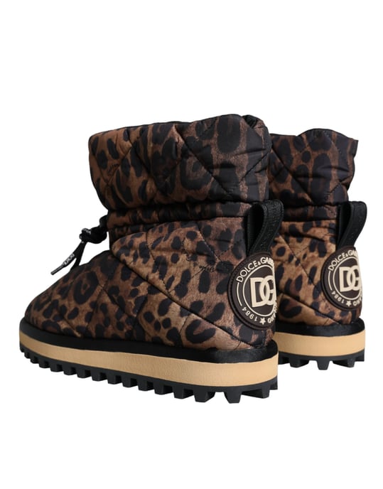 Botines acolchados estilo leopardo - Image 4