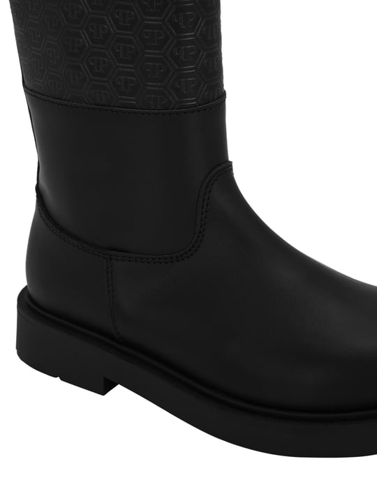 Leather Low Boots Monogram - Image 2