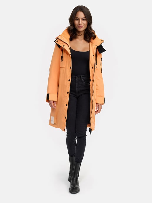 Abrigo de invierno Marikoo con capucha y cordón en la cintura – Anoukaa - Image 5