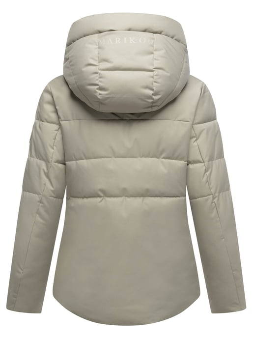 Chaqueta acolchada Marikoo con forro teddy y capucha – Elira - Image 3