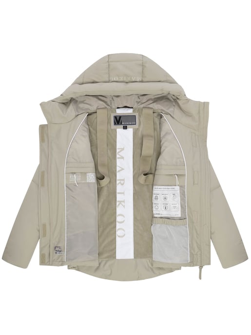 Chaqueta acolchada Marikoo con forro teddy y capucha – Elira - Image 4