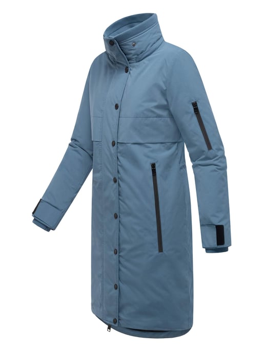Abrigo de invierno Marikoo con capucha y cordón en la cintura – Anoukaa - Image 2