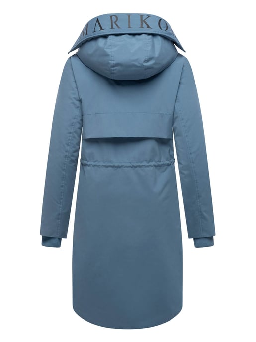 Abrigo de invierno Marikoo con capucha y cordón en la cintura – Anoukaa - Image 3