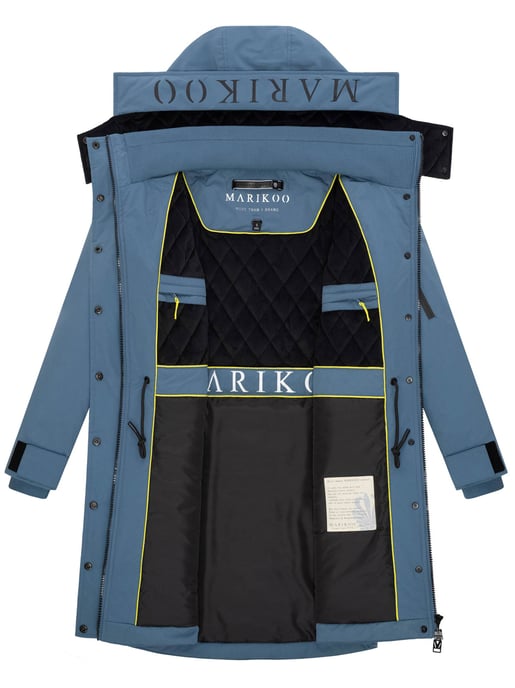 Abrigo de invierno Marikoo con capucha y cordón en la cintura – Anoukaa - Image 4