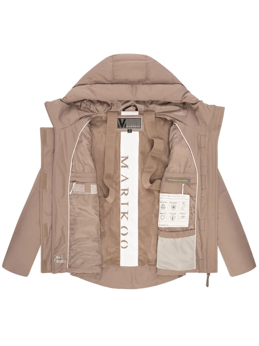Chaqueta acolchada Marikoo con forro teddy y capucha – Elira - Image 5