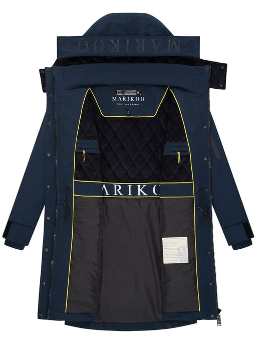 Abrigo de invierno Marikoo con capucha y cordón en la cintura – Anoukaa - Image 4