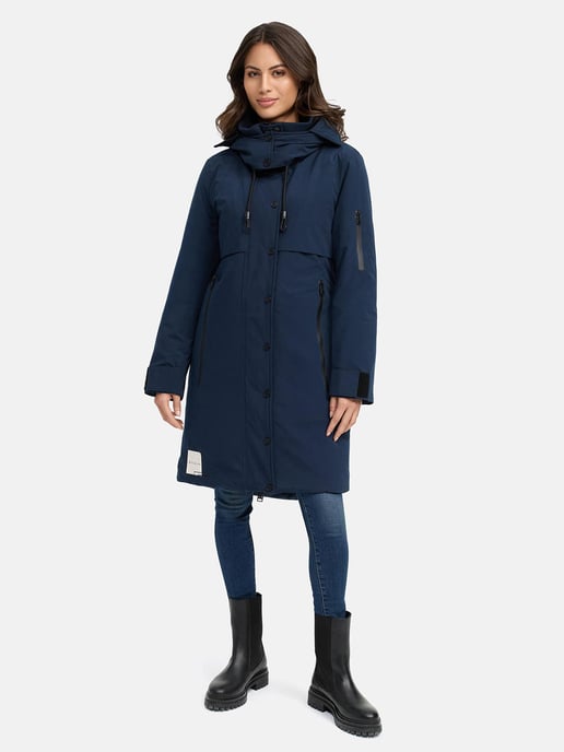 Abrigo de invierno Marikoo con capucha y cordón en la cintura – Anoukaa - Image 6