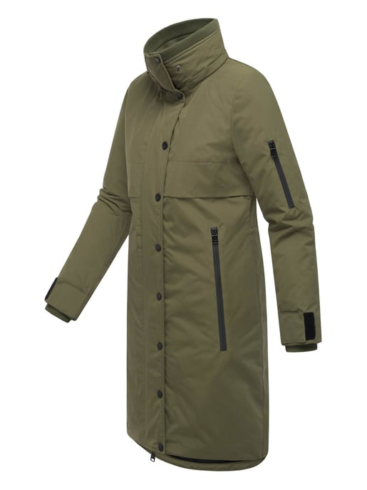 Abrigo de invierno Marikoo con capucha y cordón en la cintura – Anoukaa - Image 2