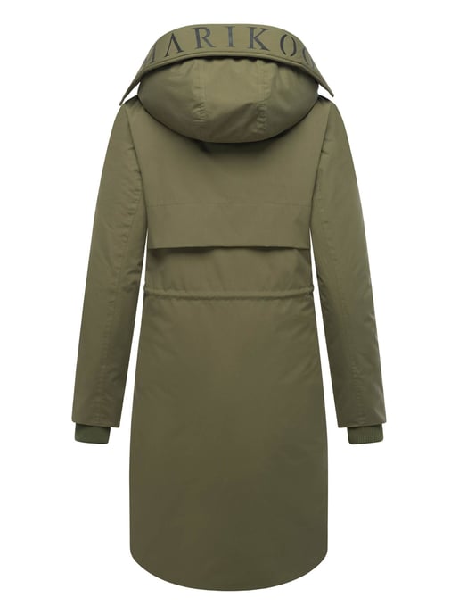 Abrigo de invierno Marikoo con capucha y cordón en la cintura – Anoukaa - Image 3