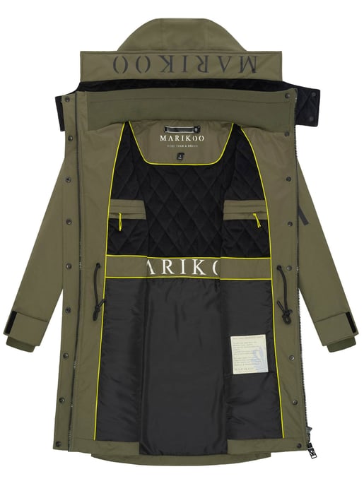 Abrigo de invierno Marikoo con capucha y cordón en la cintura – Anoukaa - Image 4