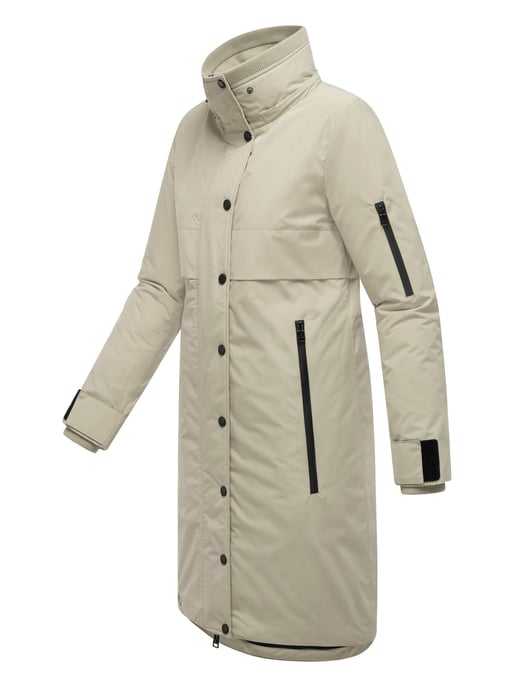 Abrigo de invierno Marikoo con capucha y cordón en la cintura – Anoukaa - Image 2