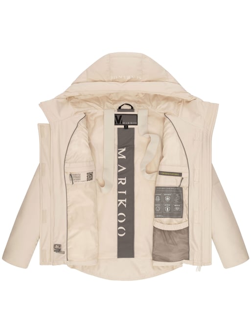 Chaqueta acolchada Marikoo con forro teddy y capucha – Elira - Image 5