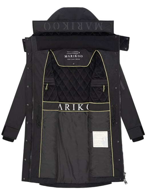 Abrigo de invierno Marikoo con capucha y cordón en la cintura – Anoukaa - Image 4