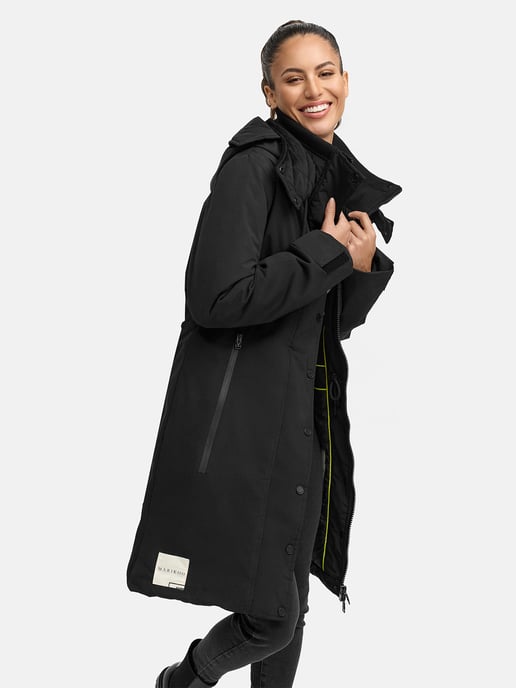 Abrigo de invierno Marikoo con capucha y cordón en la cintura – Anoukaa - Image 6