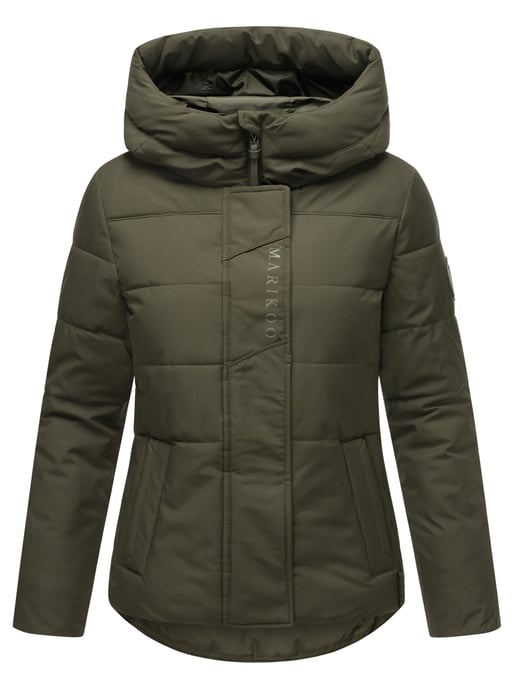 Chaqueta acolchada Marikoo con forro teddy y capucha – Elira - Image 2