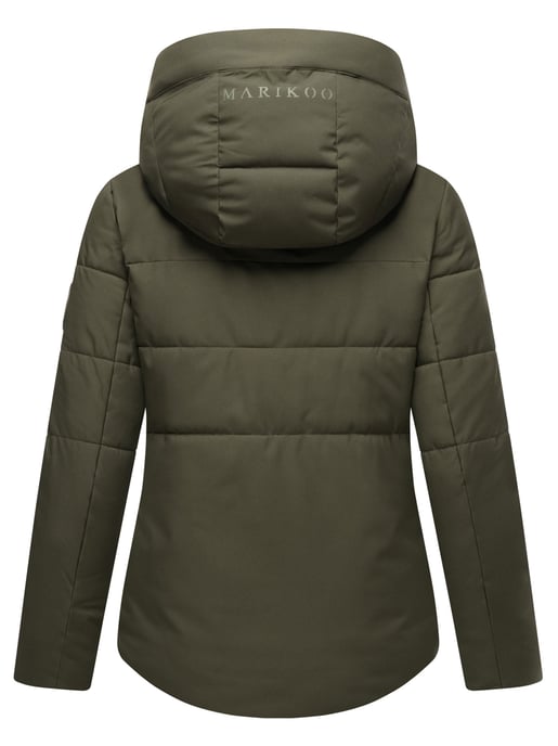 Chaqueta acolchada Marikoo con forro teddy y capucha – Elira - Image 3