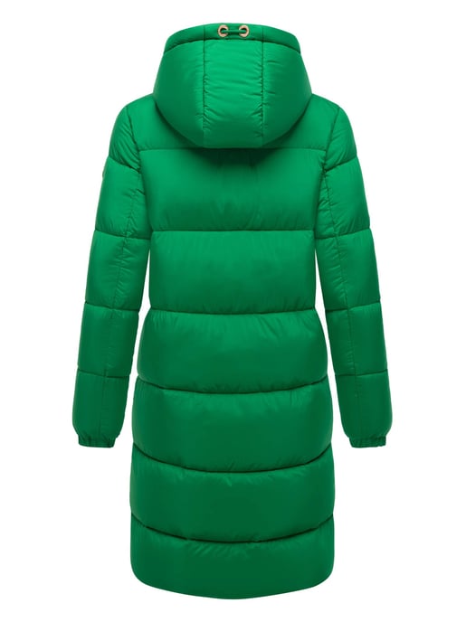 Abrigo largo acolchado Marikoo para mujer con capucha – Nomadiaa - Image 4