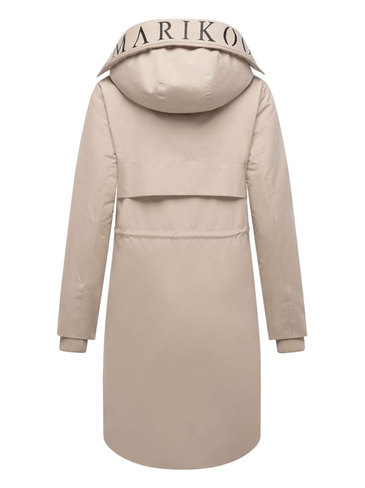 Abrigo de invierno Marikoo con capucha y cordón en la cintura – Anoukaa - Image 3
