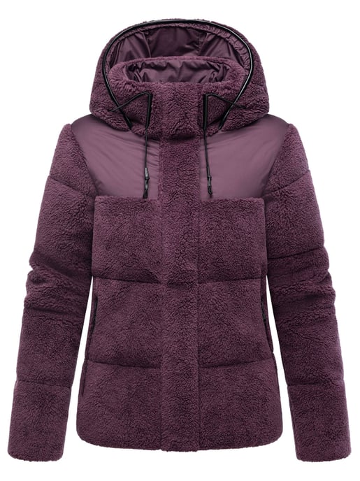 Chaqueta teddy tipo puffer Marikoo para mujer con capucha – Kaguraa - Image 1