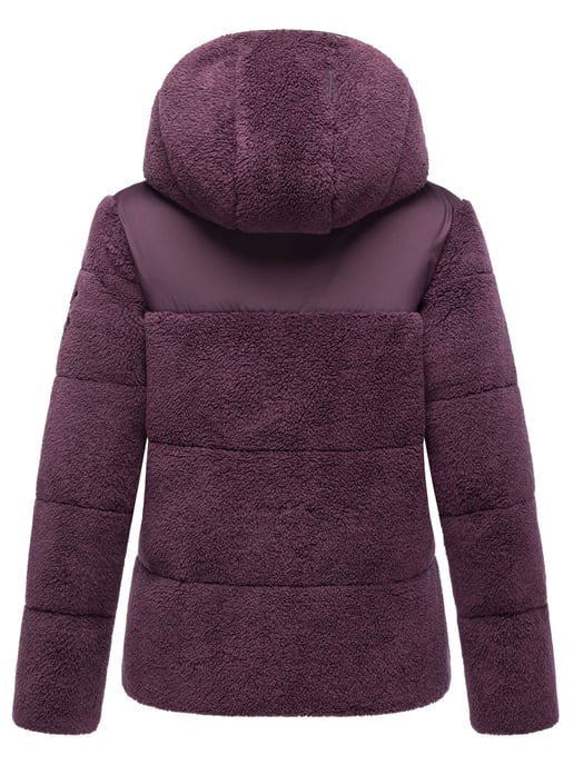 Chaqueta teddy tipo puffer Marikoo para mujer con capucha – Kaguraa - Image 3