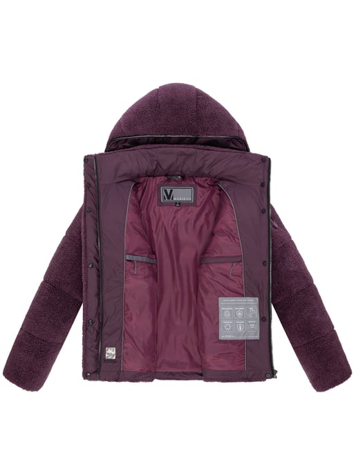 Chaqueta teddy tipo puffer Marikoo para mujer con capucha – Kaguraa - Image 4