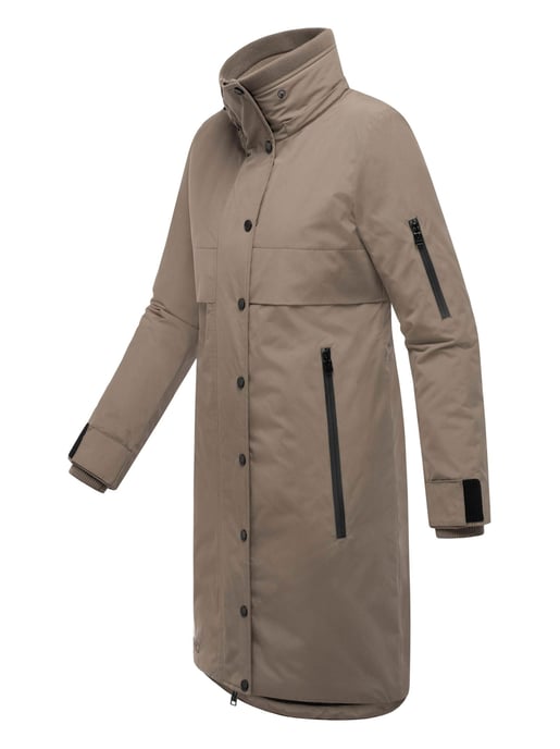 Abrigo de invierno Marikoo con capucha y cordón en la cintura – Anoukaa - Image 2