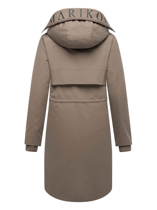 Abrigo de invierno Marikoo con capucha y cordón en la cintura – Anoukaa - Image 3
