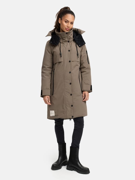 Abrigo de invierno Marikoo con capucha y cordón en la cintura – Anoukaa - Image 6