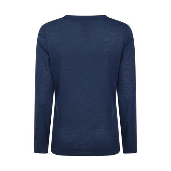Mountain Warehouse Womens/Ladies Agra Slub Long-Sleeved Top (Navy) - Image 2