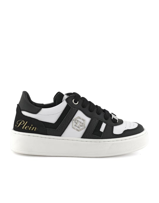 Mix Materials Low-Top Sneakers - Image 1