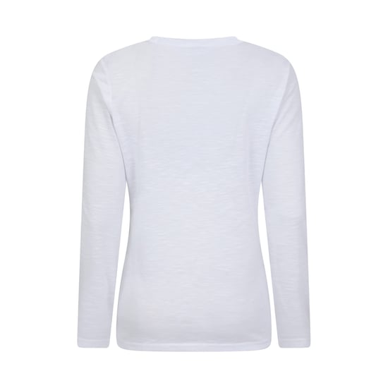 Mountain Warehouse Womens/Ladies Agra Slub Long-Sleeved Top (White) - Image 2