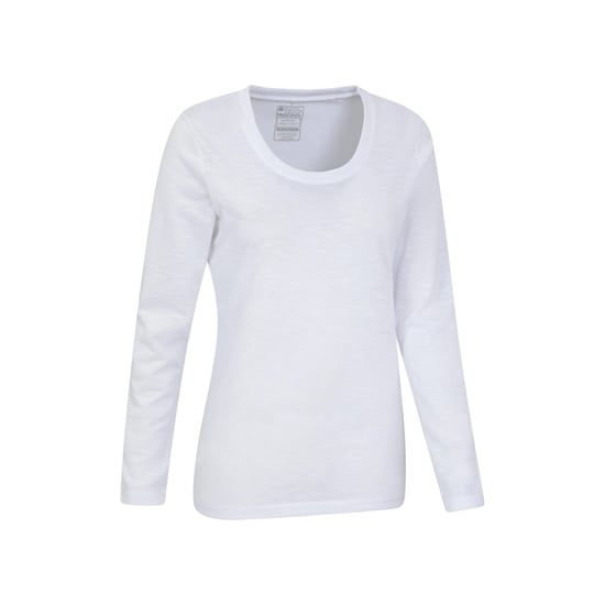 Mountain Warehouse Womens/Ladies Agra Slub Long-Sleeved Top (White) - Image 4