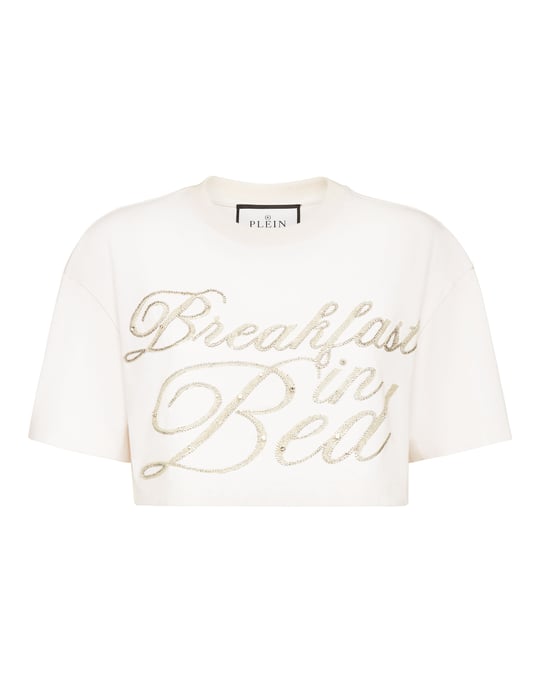 Cropped T-Shirt Breakfast In Bed Crystal - Image 1