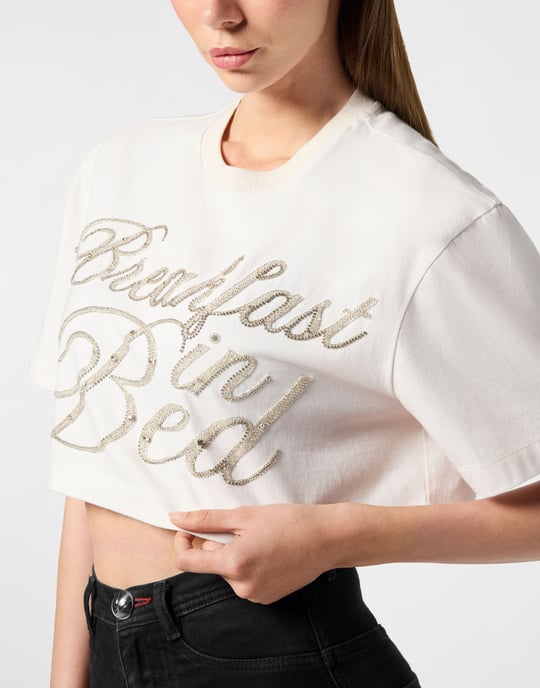 Cropped T-Shirt Breakfast In Bed Crystal - Image 3