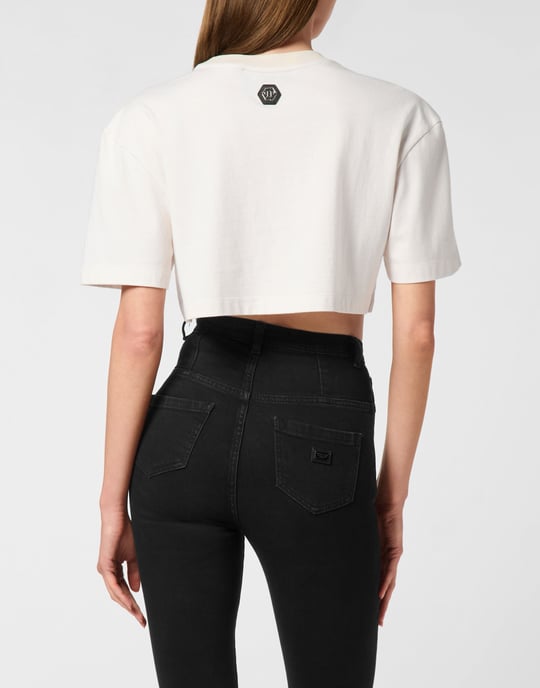 Cropped T-Shirt Breakfast In Bed Crystal - Image 5