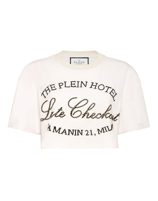 Cropped T-Shirt Late Checkout Crystal - Image 1