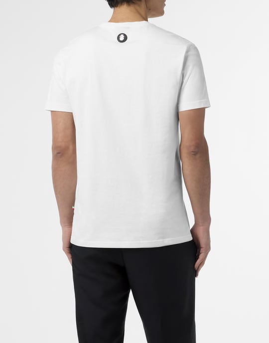 Embroidered T-Shirt Round Neck Ss - Image 5