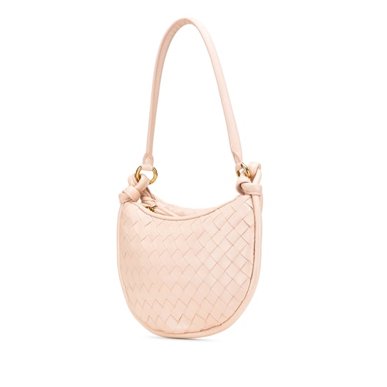 Bolso de Hombro de Cuero Tejido en Bucle - Image 3