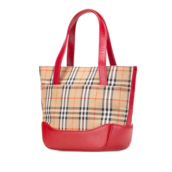 Tote de Cuero a Cuadros Vintage - Image 2