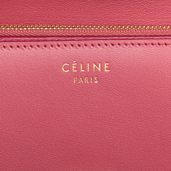 Bolso cruzado de piel rosa Celine - Image 5